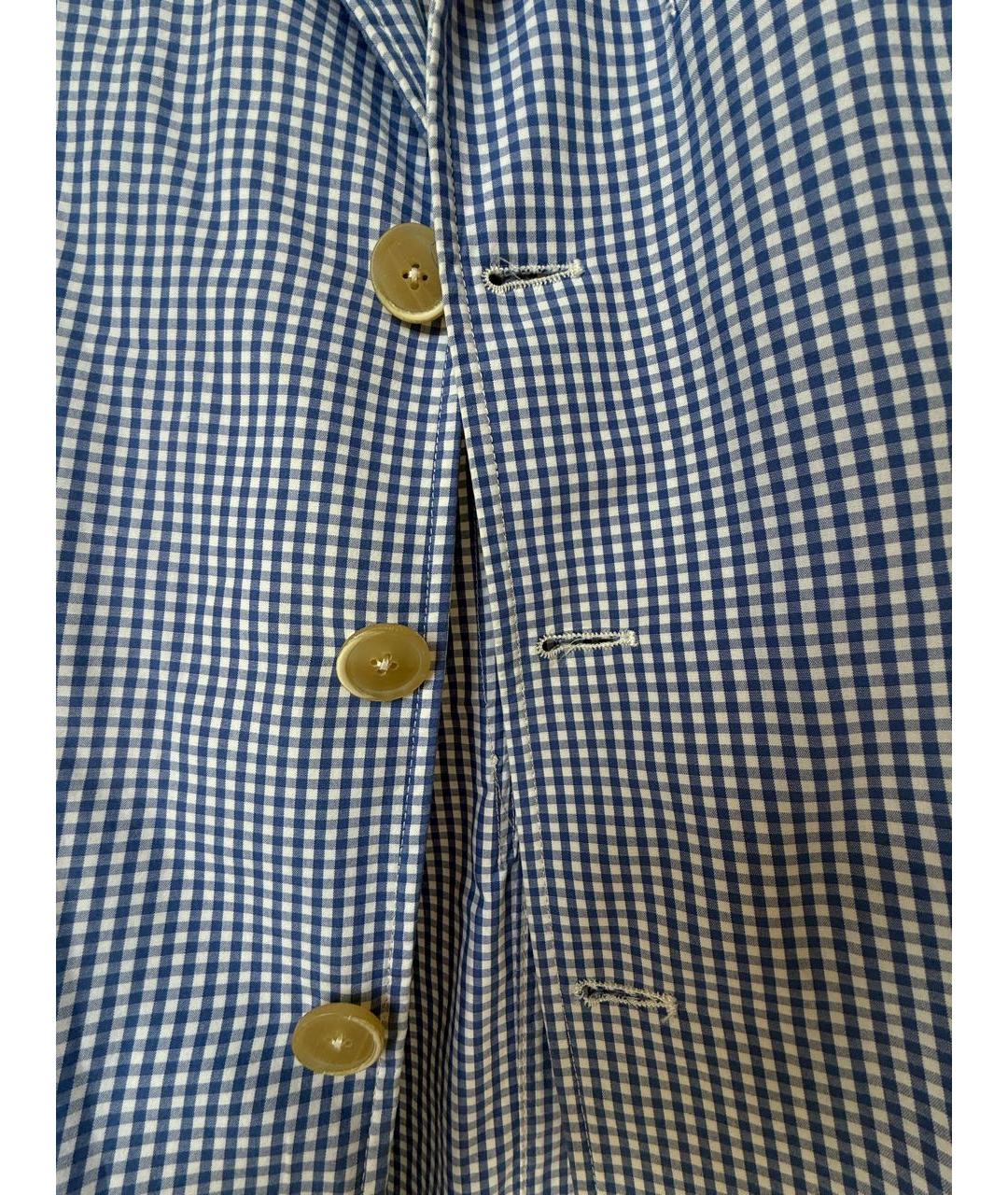 BARENA Голубой хлопковый пиджак, фото 5