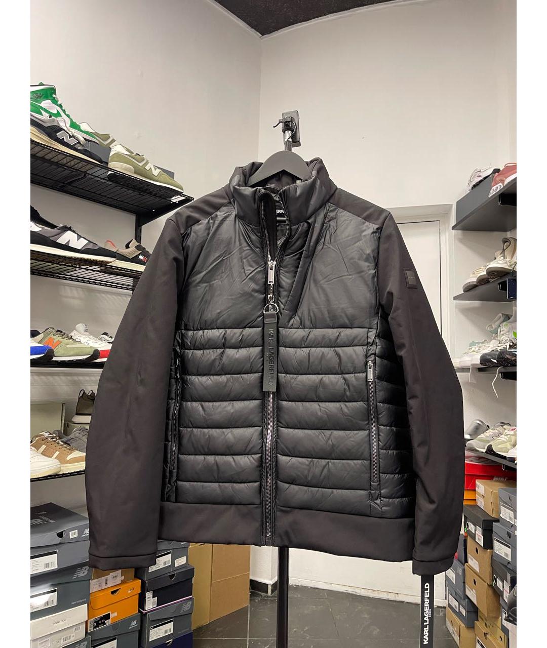 KARL LAGERFELD Черная полиэстеровая куртка, фото 9