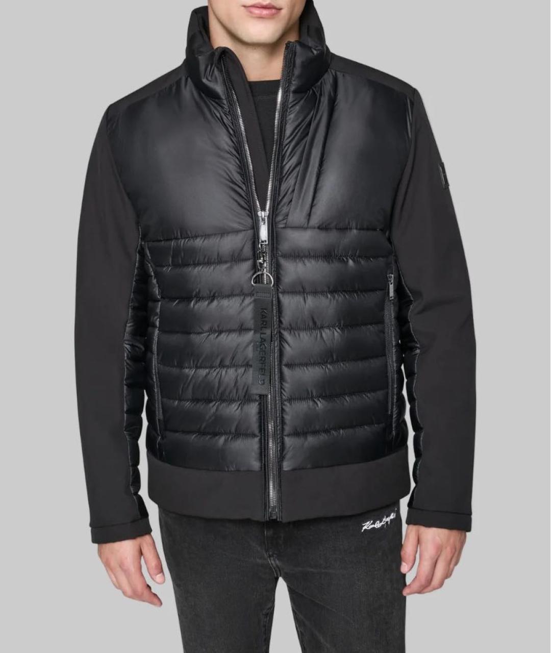 KARL LAGERFELD Черная полиэстеровая куртка, фото 2