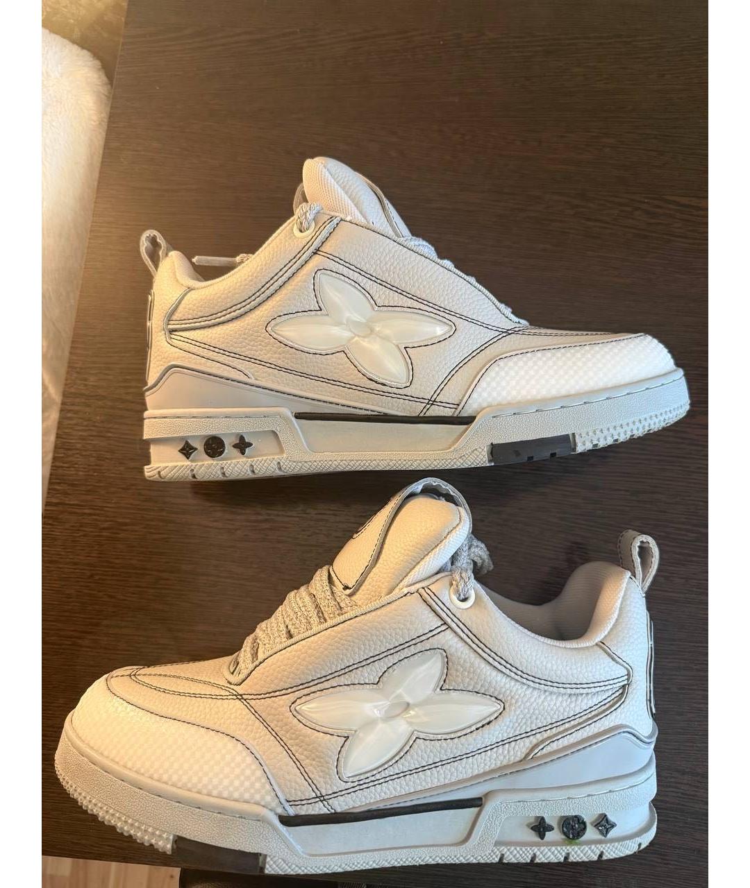 LOUIS VUITTON Серые низкие кроссовки / кеды, фото 6