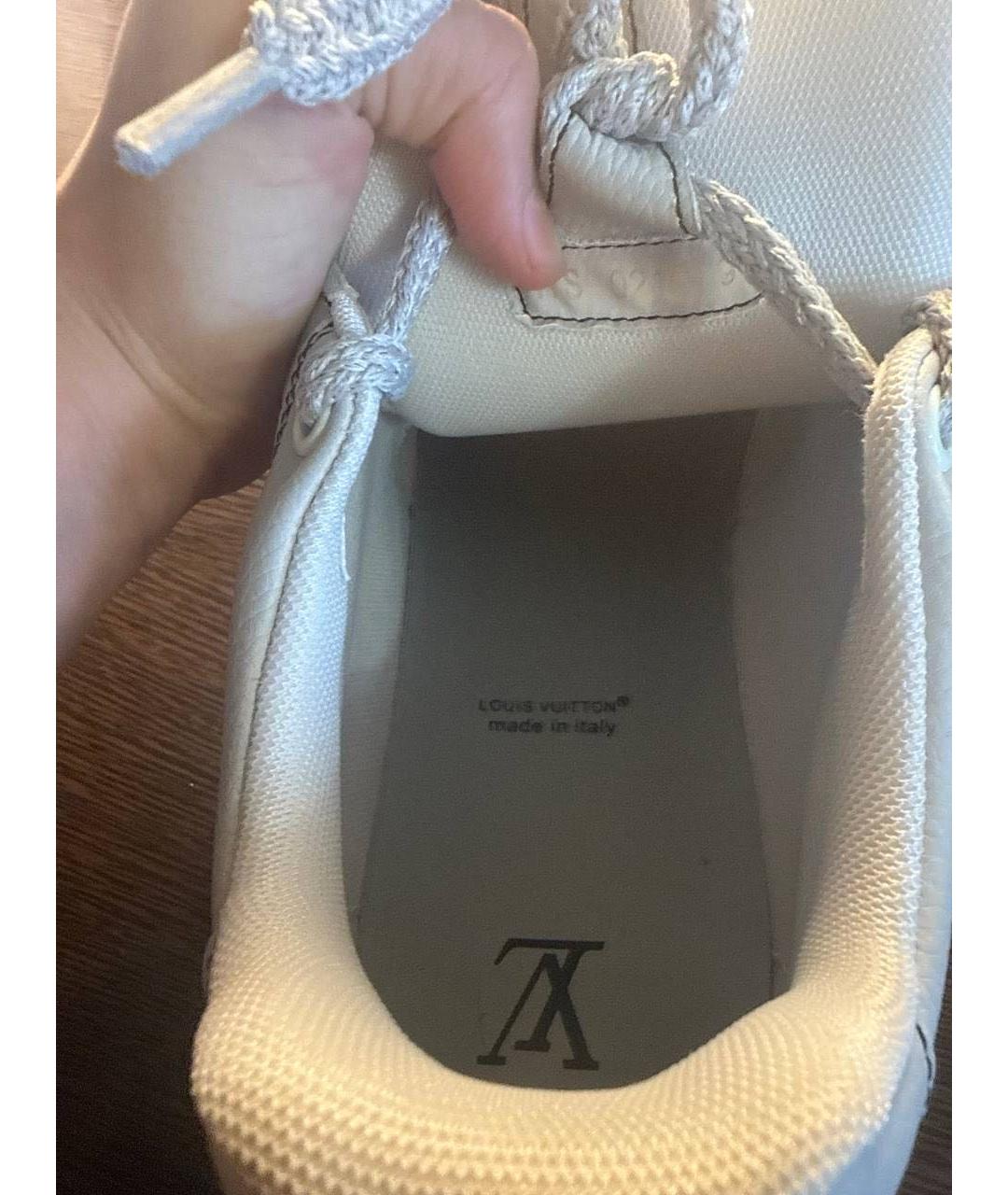 LOUIS VUITTON Серые низкие кроссовки / кеды, фото 3