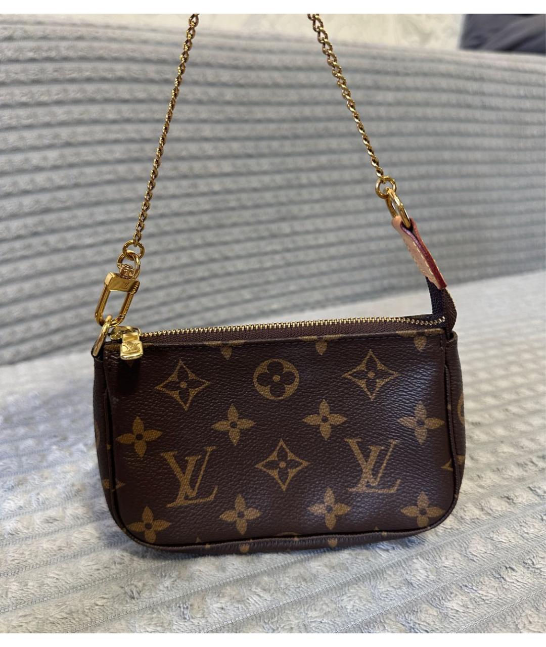 LOUIS VUITTON Коричневая сумка с короткими ручками, фото 8