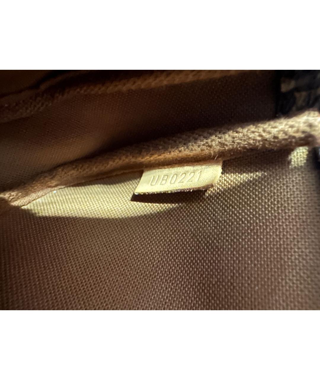 LOUIS VUITTON Коричневая сумка с короткими ручками, фото 3