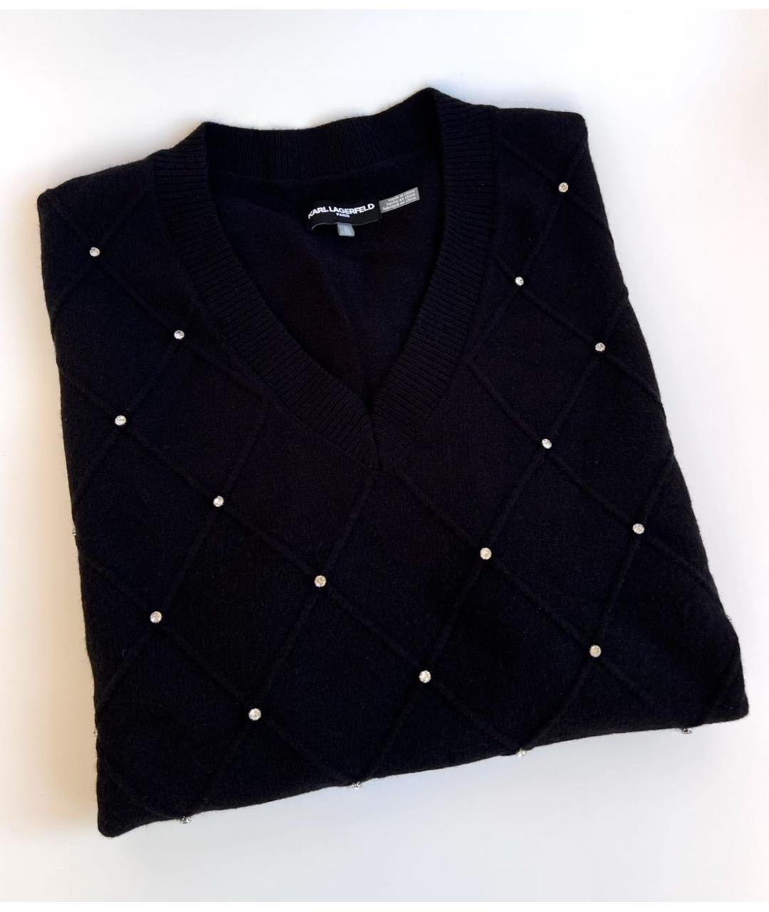 KARL LAGERFELD Черный джемпер / свитер, фото 6