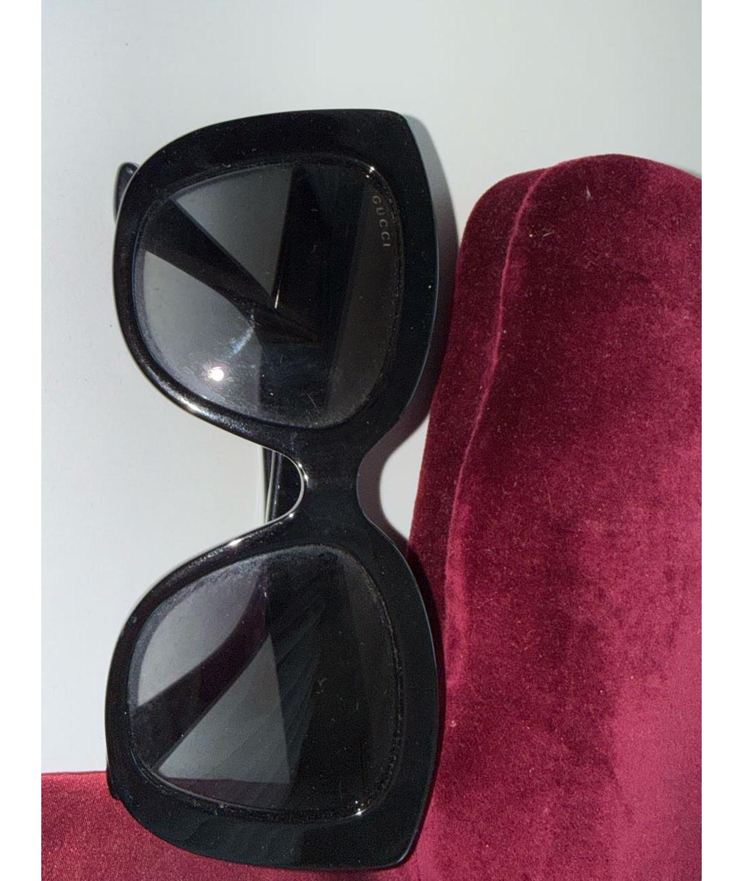 GUCCI Черные пластиковые солнцезащитные очки, фото 6