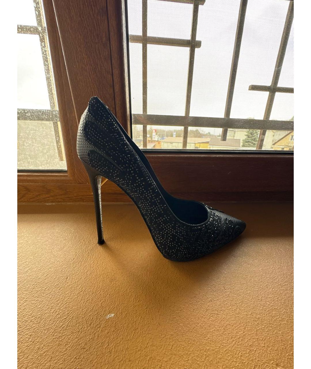 RENE CAOVILLA Черные кожаные туфли, фото 5