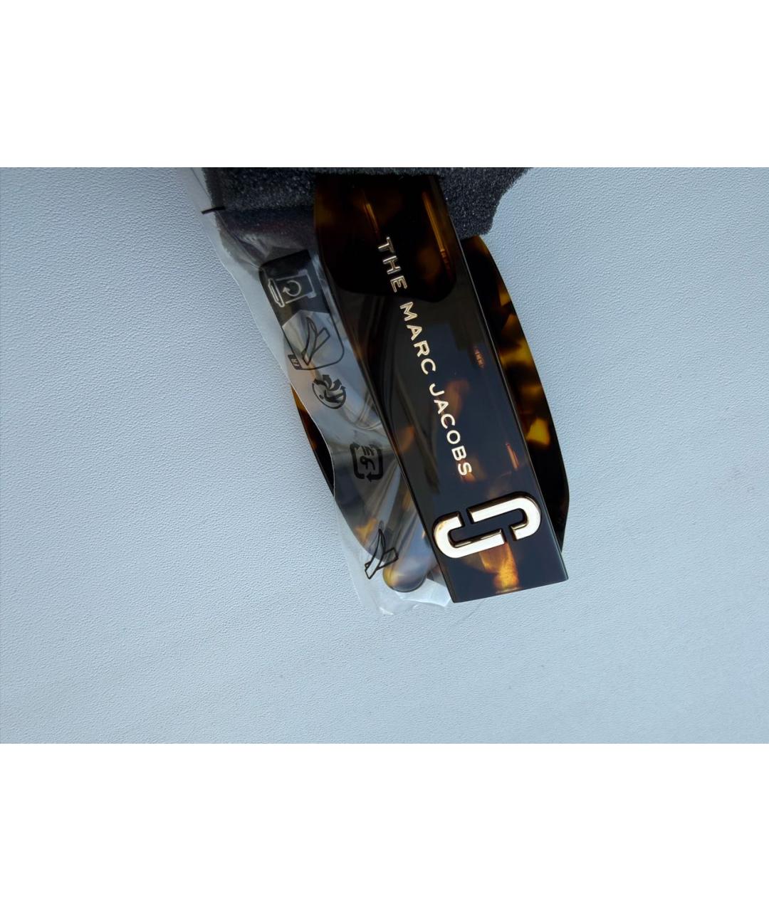 MARC JACOBS Коричневые пластиковые солнцезащитные очки, фото 4