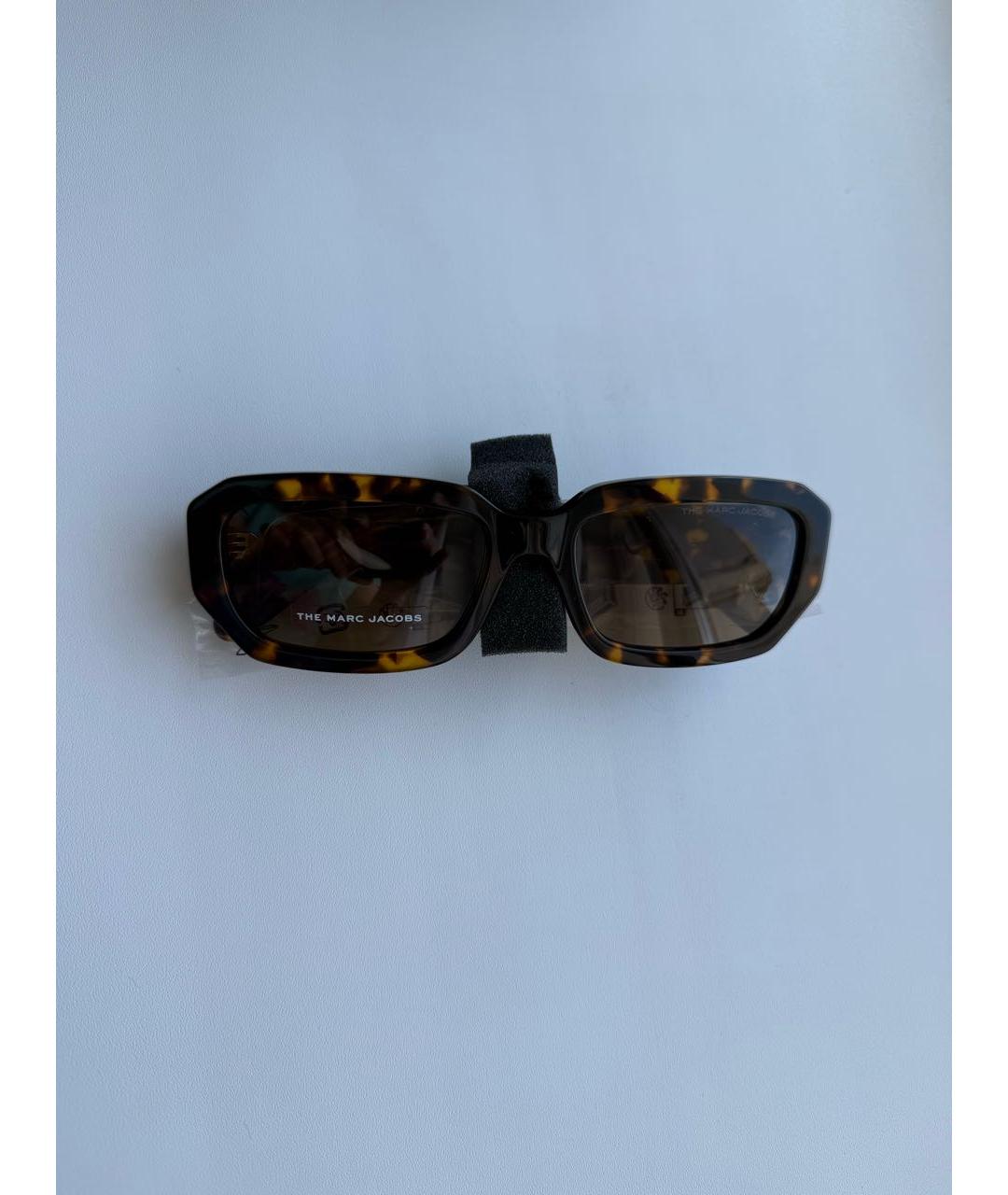 MARC JACOBS Коричневые пластиковые солнцезащитные очки, фото 6