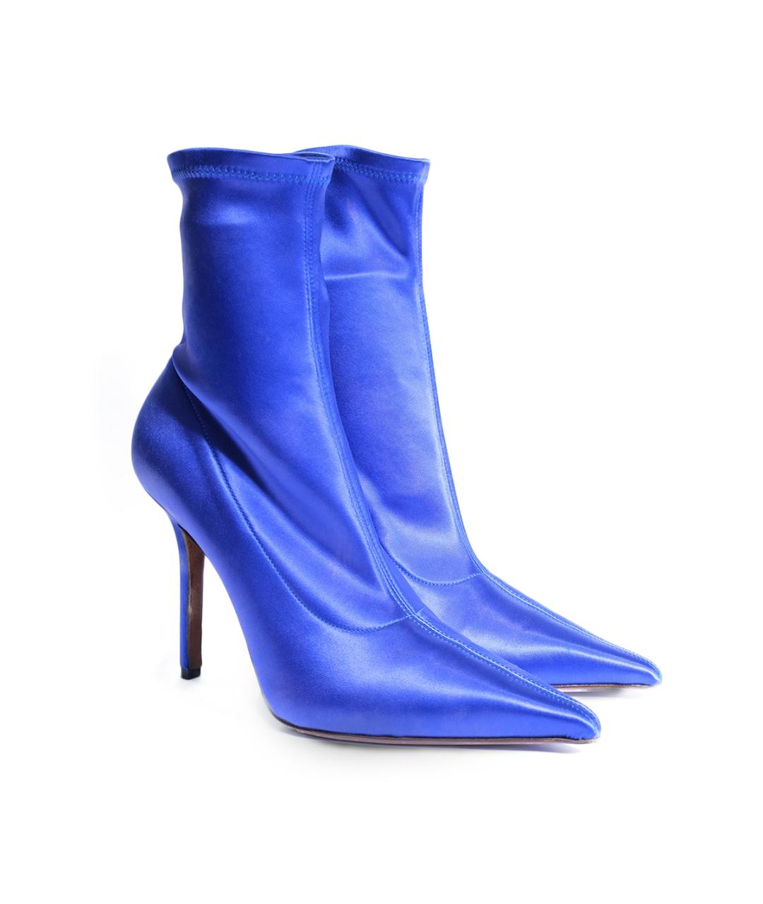 VETEMENTS Синие текстильные ботильоны, фото 2