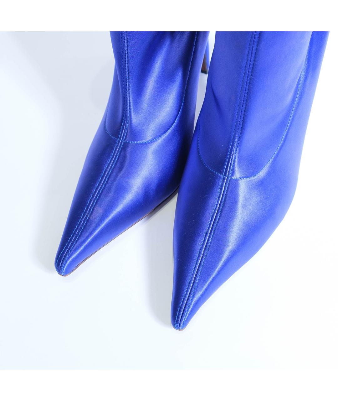 VETEMENTS Синие текстильные ботильоны, фото 3