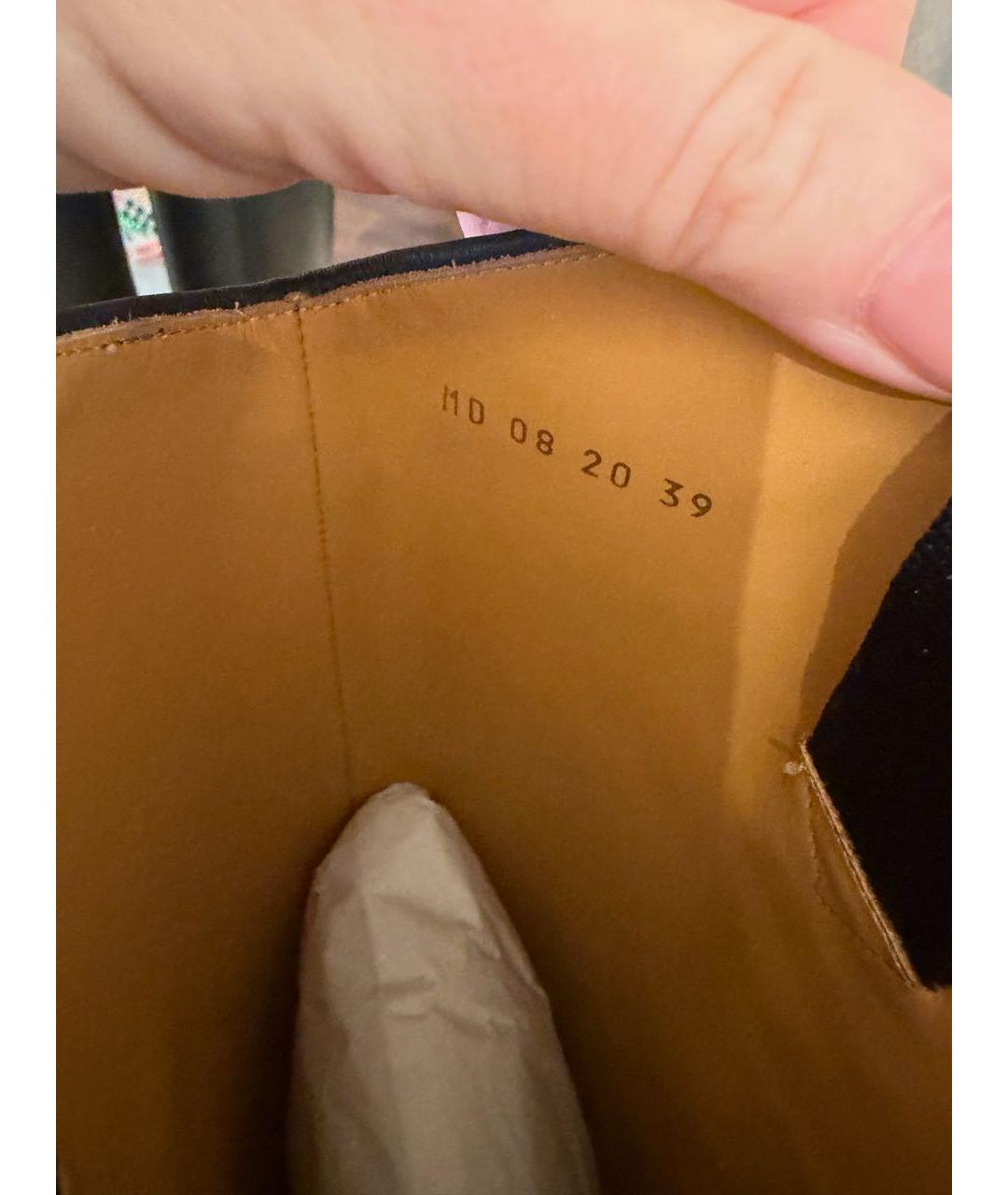 CHRISTIAN DIOR Черные кожаные сапоги, фото 3