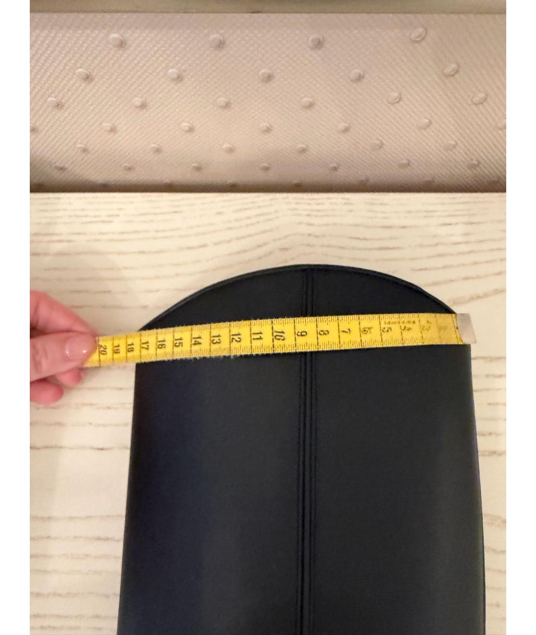 CHRISTIAN DIOR Черные кожаные сапоги, фото 6