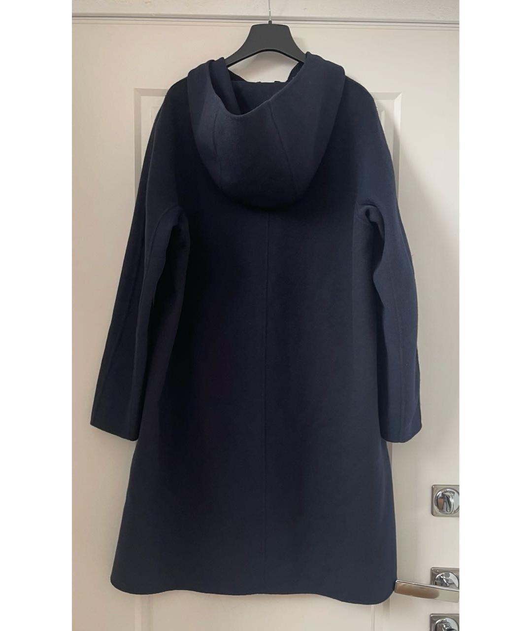 'S MAX MARA Темно-синее шерстяное пальто, фото 2