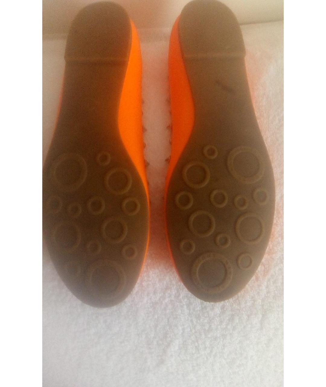 MARC BY MARC JACOBS Оранжевое текстильные балетки, фото 5