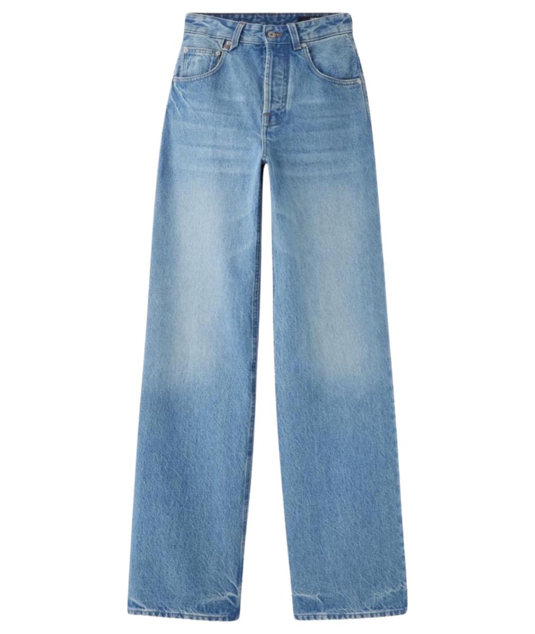 JACQUEMUS Синие хлопковые прямые джинсы, фото 1