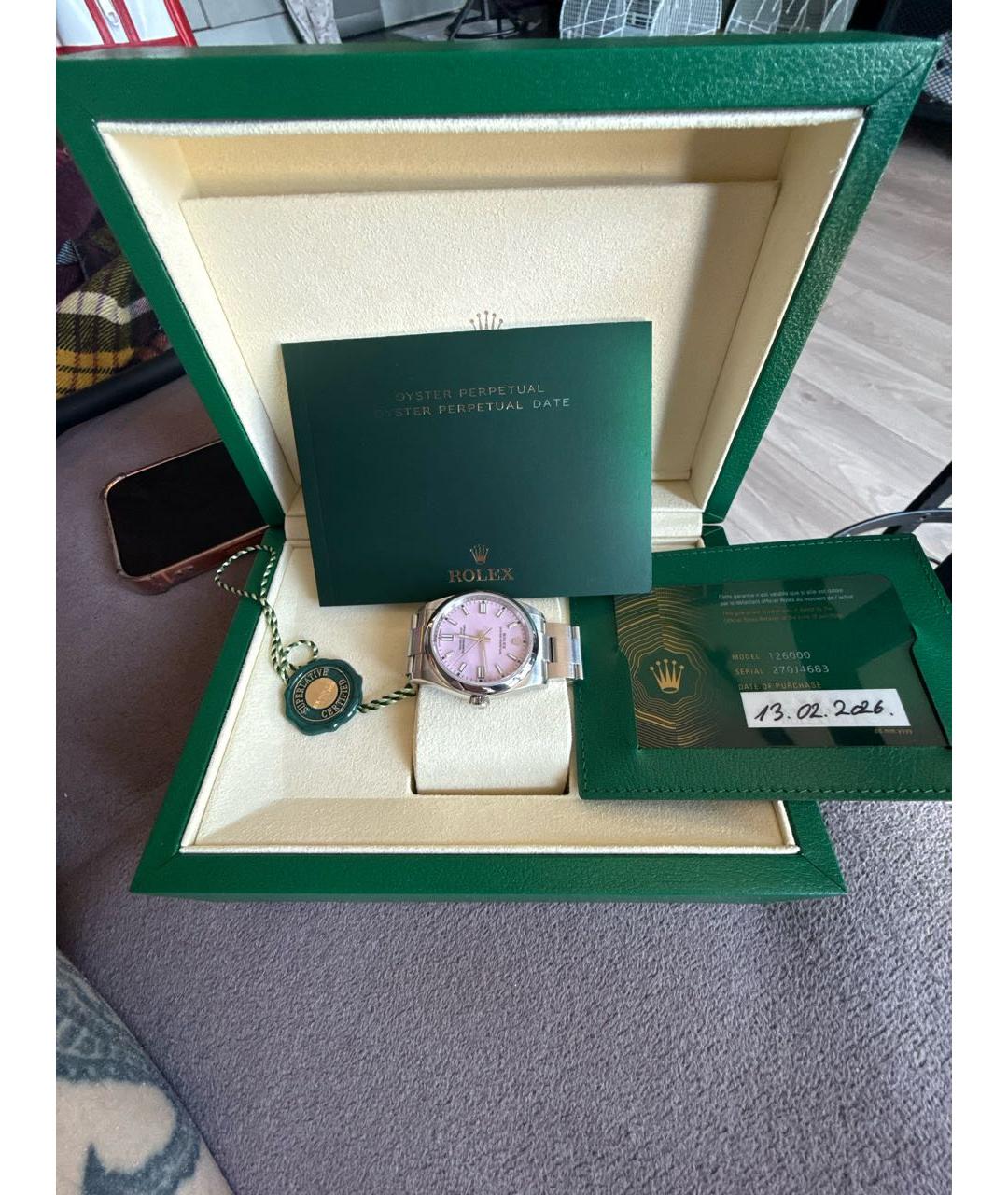 ROLEX Розовые часы, фото 4