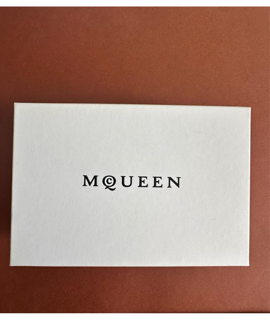 ALEXANDER MCQUEEN Розовая кожаная визитница, фото 4