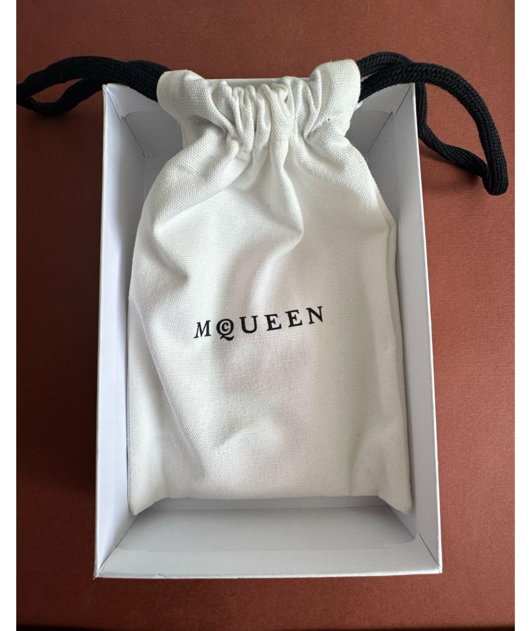 ALEXANDER MCQUEEN Розовая кожаная визитница, фото 3