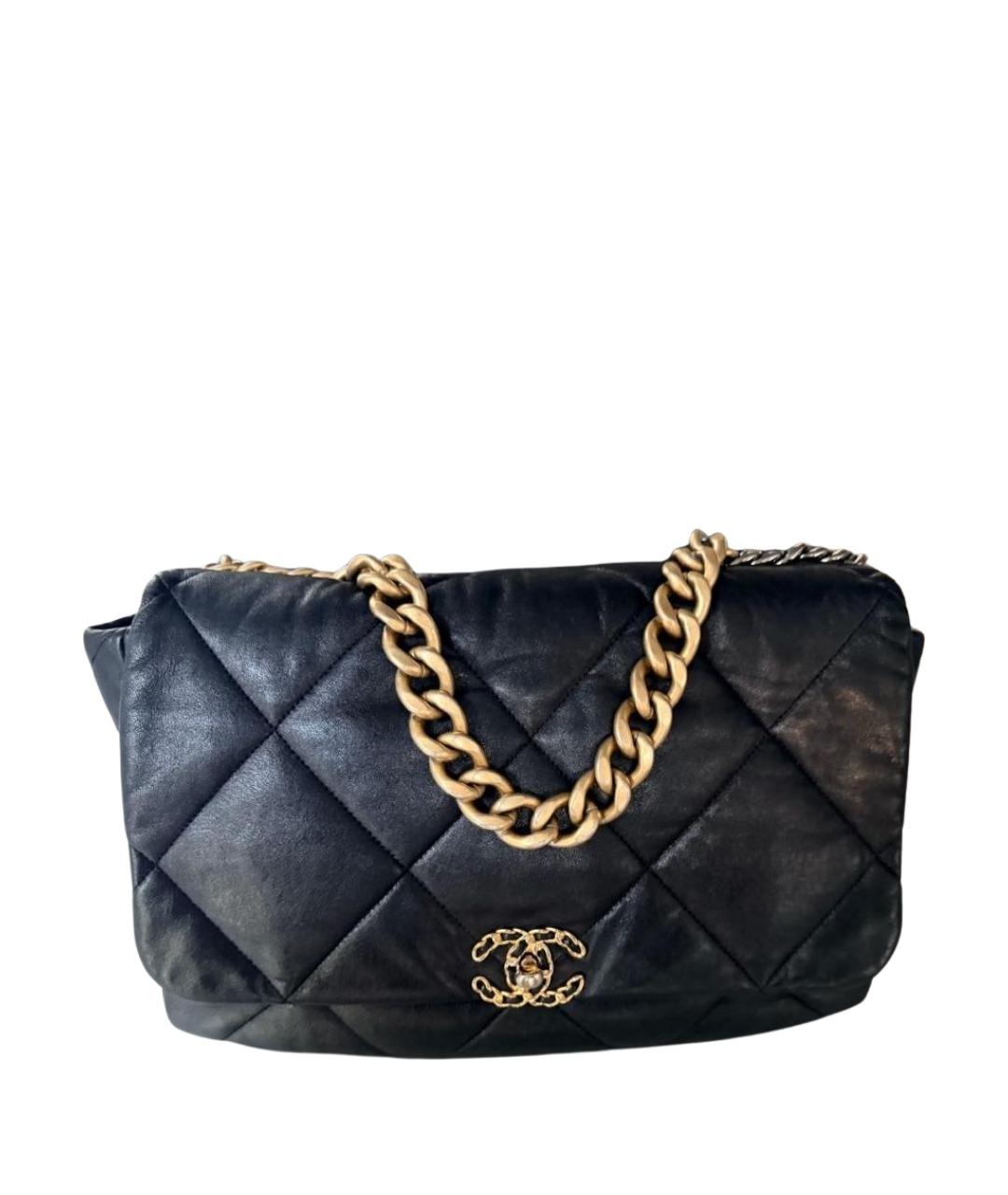CHANEL Черная кожаная сумка через плечо, фото 1