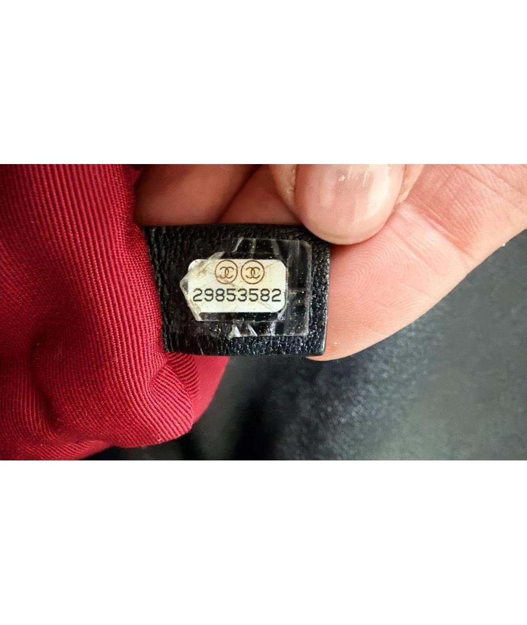 CHANEL Черная кожаная сумка через плечо, фото 4