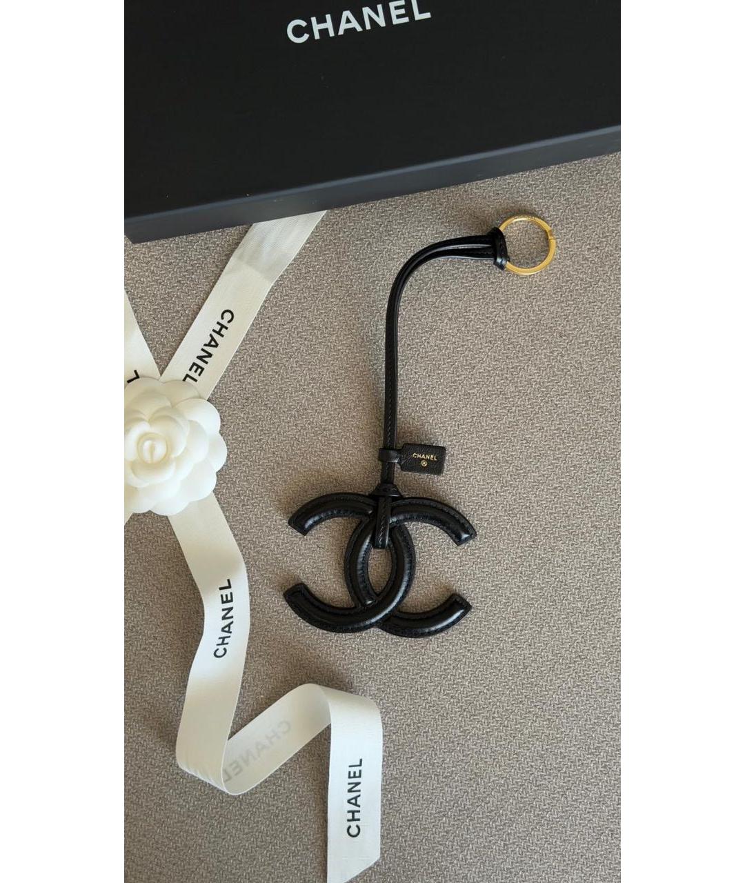 CHANEL Черный брелок, фото 5