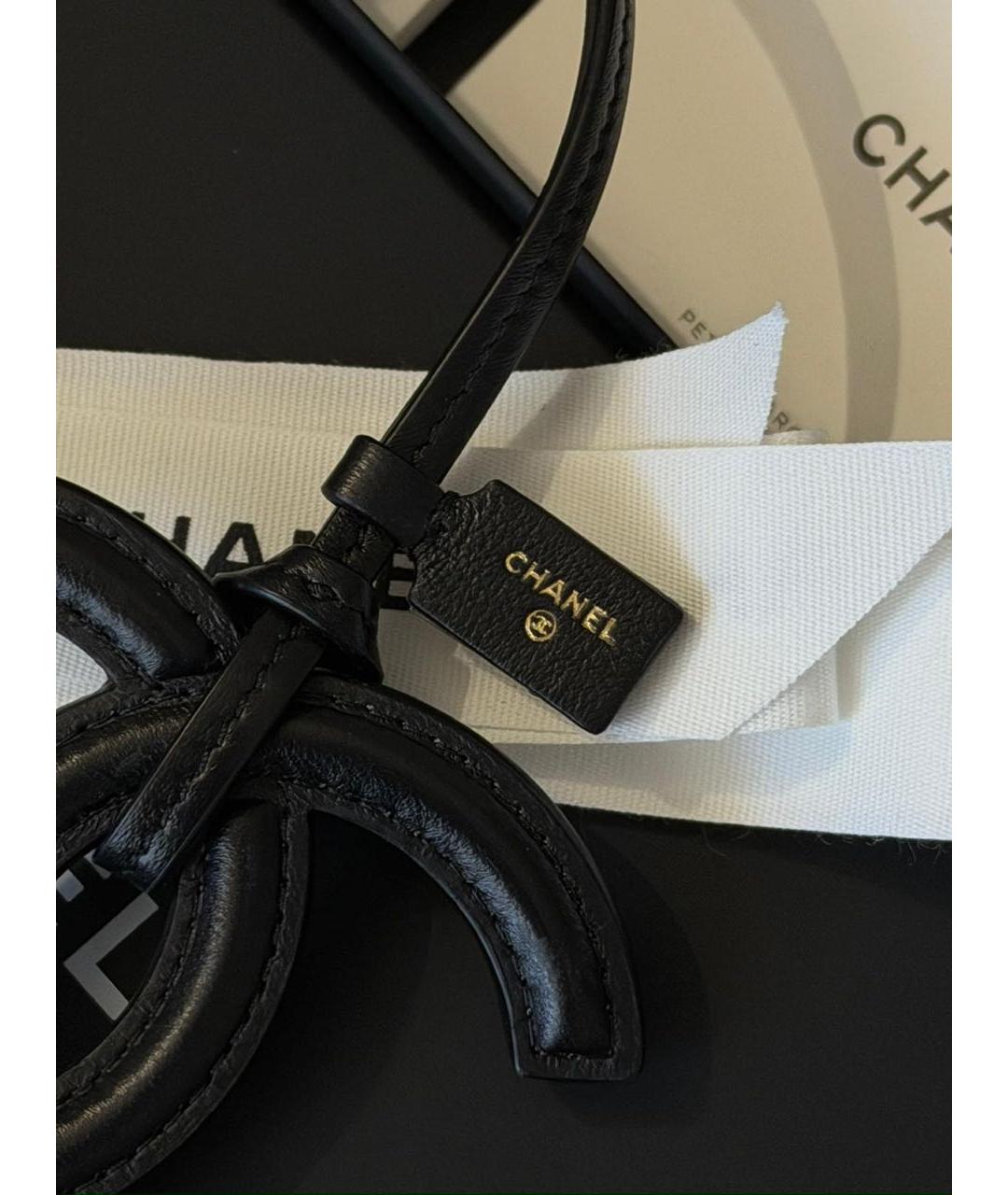 CHANEL Черный брелок, фото 2