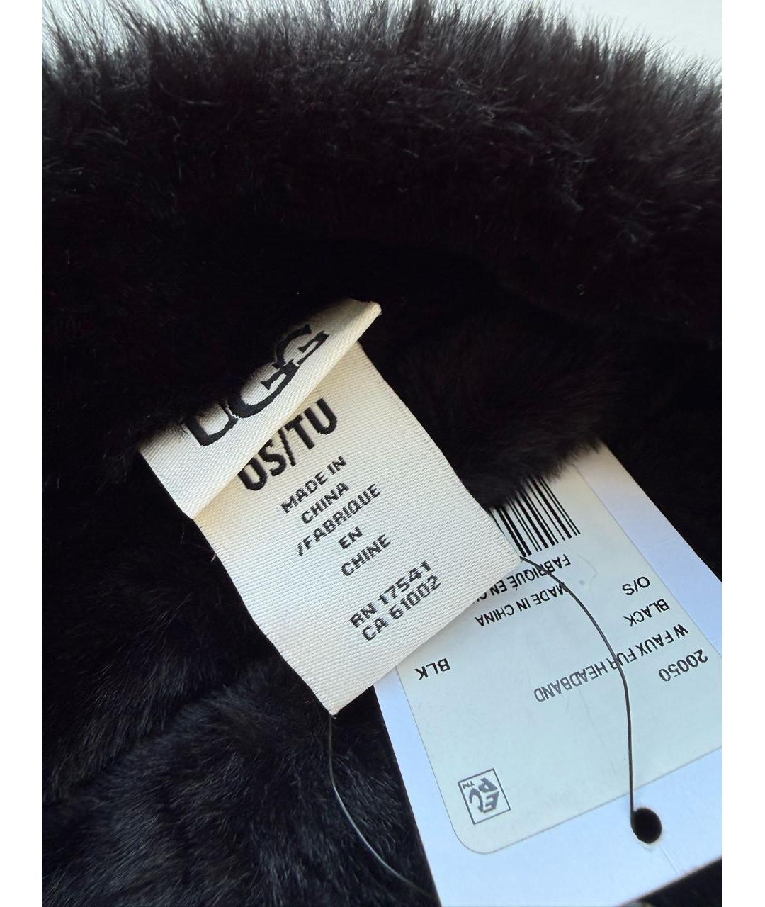 UGG AUSTRALIA Черная повязка на голову, фото 2