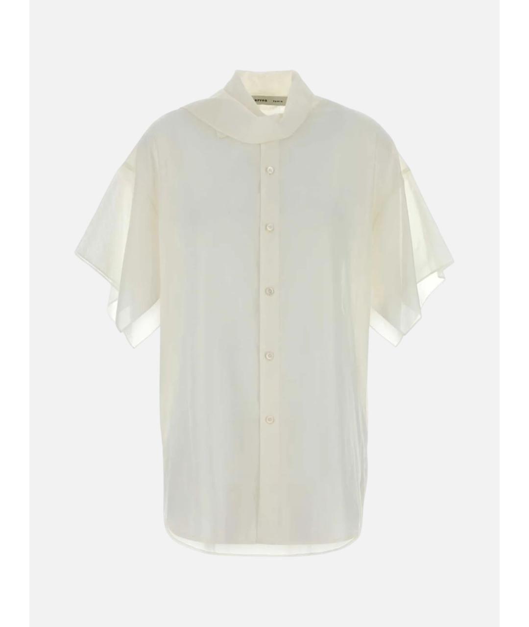 Carven Белая хлопковая блузы, фото 3