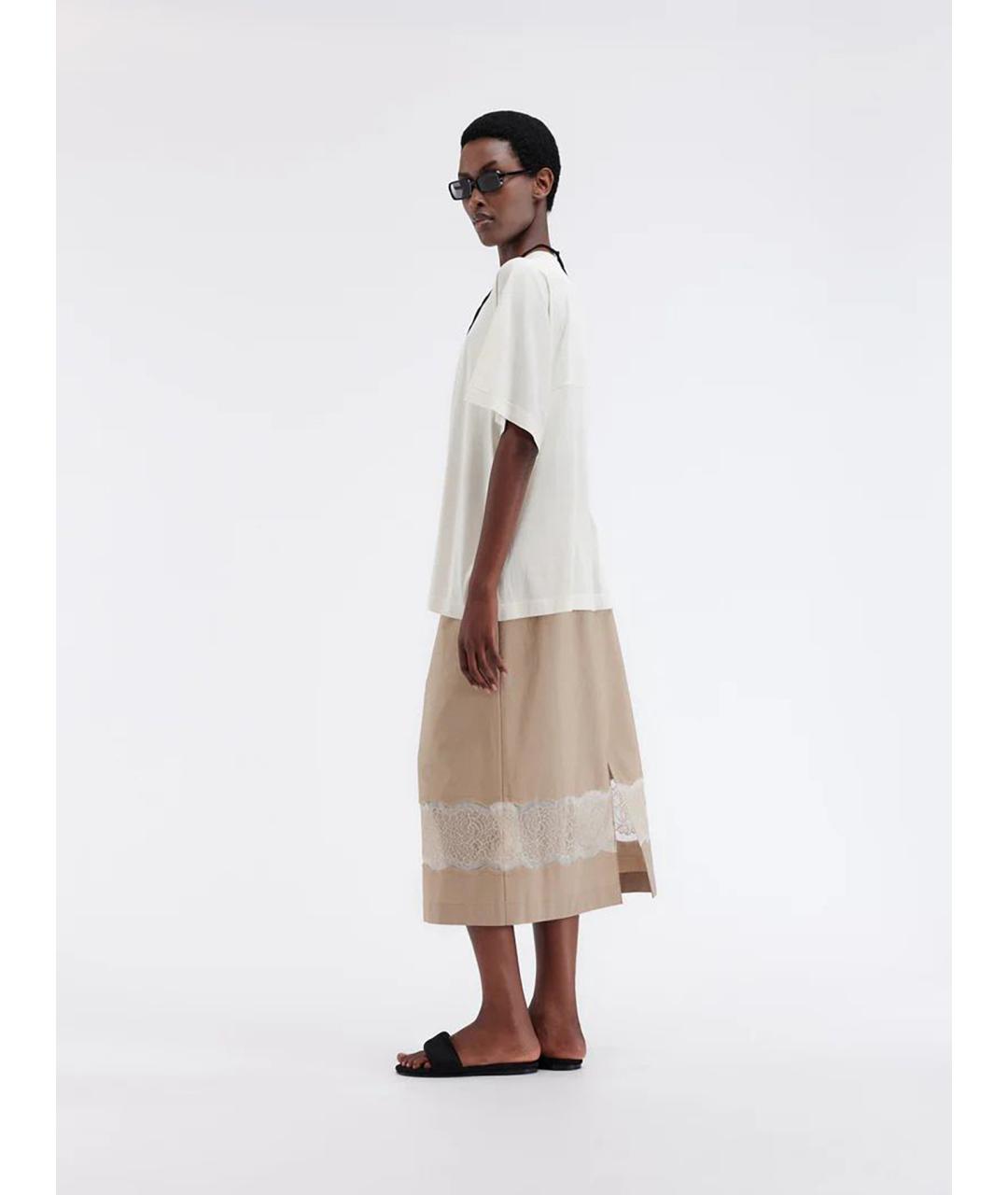 Carven Белая шелковая футболка, фото 2