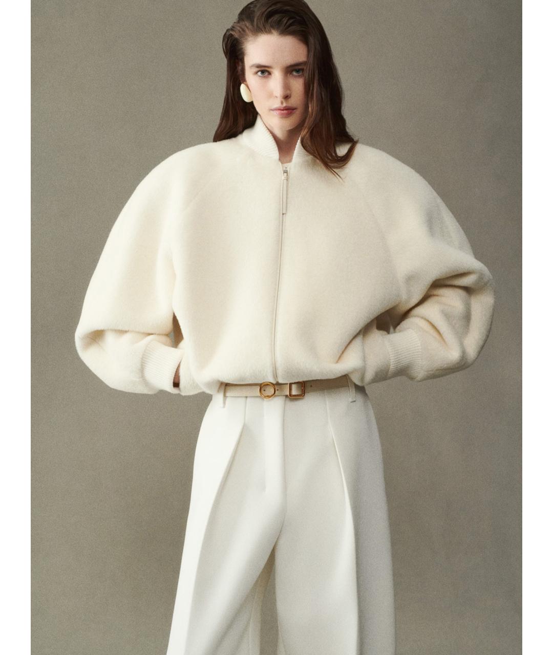 JACQUEMUS Бежевый кожаный ремень, фото 2