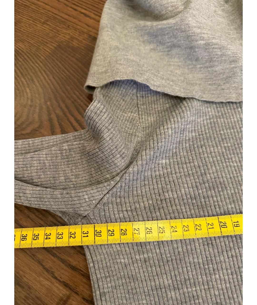 CHANEL Серая шерстяная водолазка, фото 4
