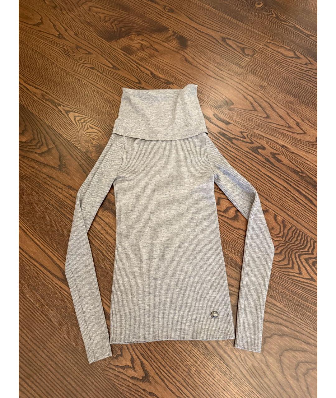 CHANEL Серая шерстяная водолазка, фото 6