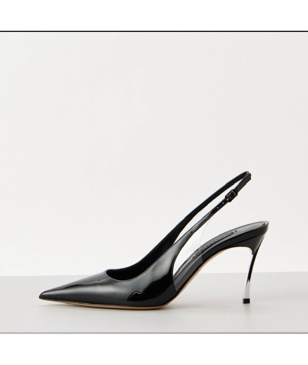 CASADEI Черные туфли из лакированной кожи, фото 7