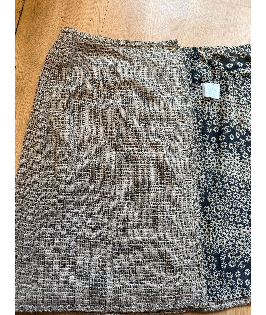 CHANEL Мульти вискозная юбка миди, фото 3