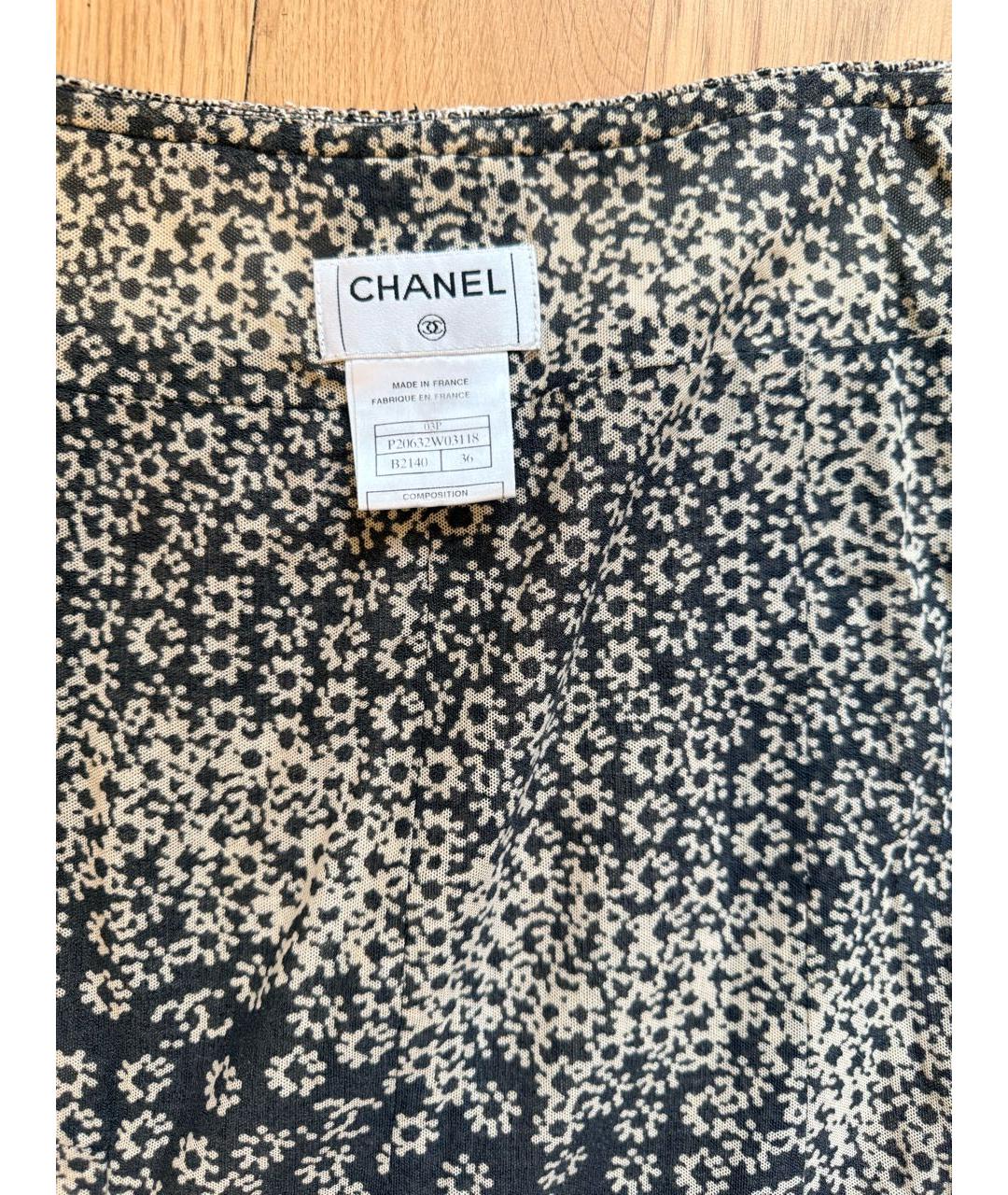 CHANEL Мульти вискозная юбка миди, фото 5