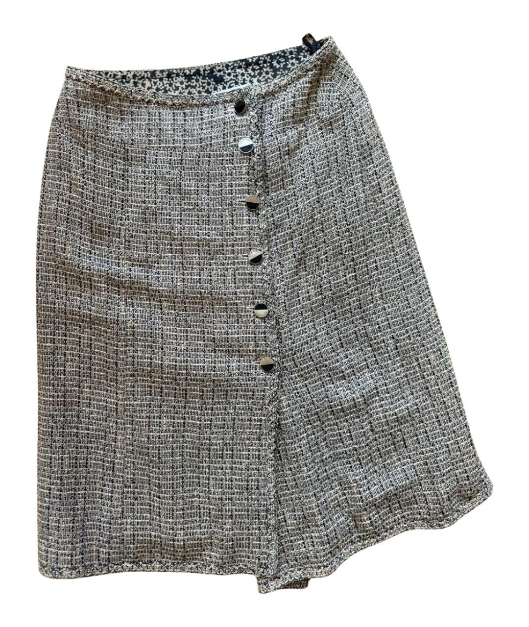 CHANEL Мульти вискозная юбка миди, фото 1