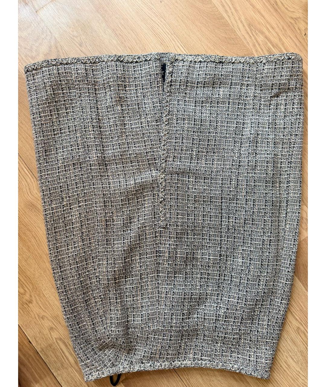 CHANEL Мульти вискозная юбка миди, фото 2