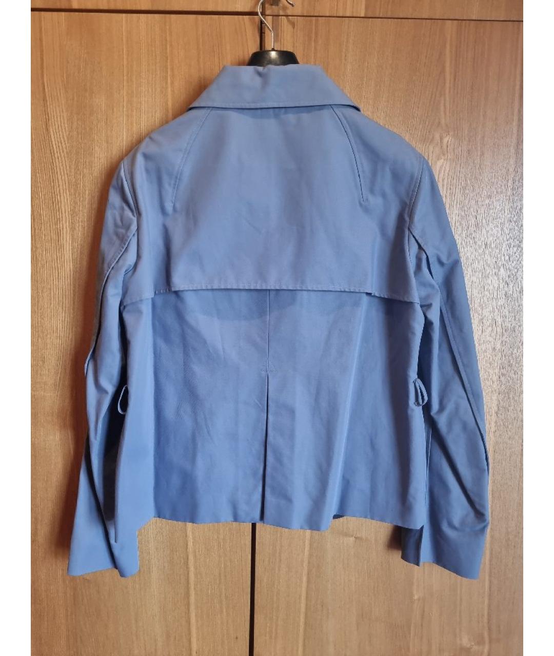 JIL SANDER Голубая хлопковая куртка, фото 2