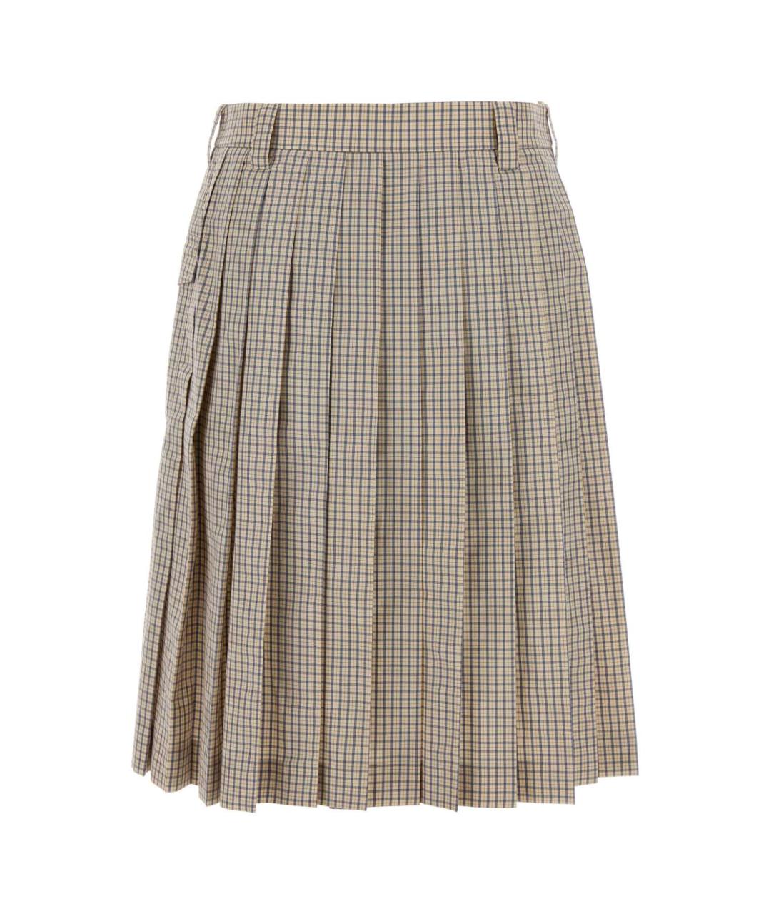 MIU MIU Мульти хлопковая юбка миди, фото 2