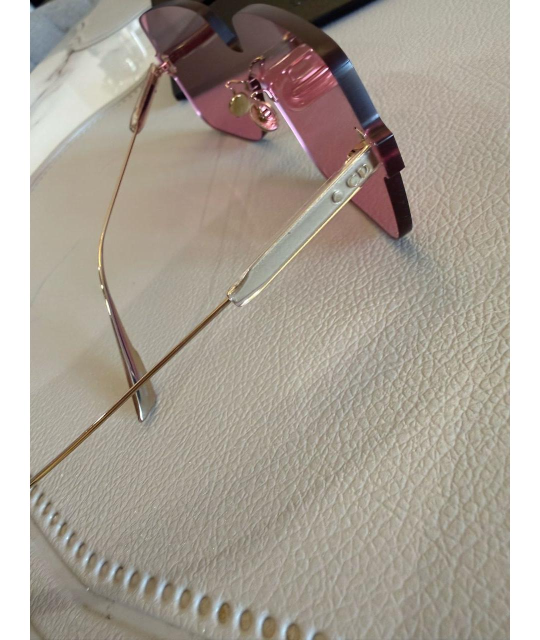 CHRISTIAN DIOR Розовые пластиковые солнцезащитные очки, фото 2