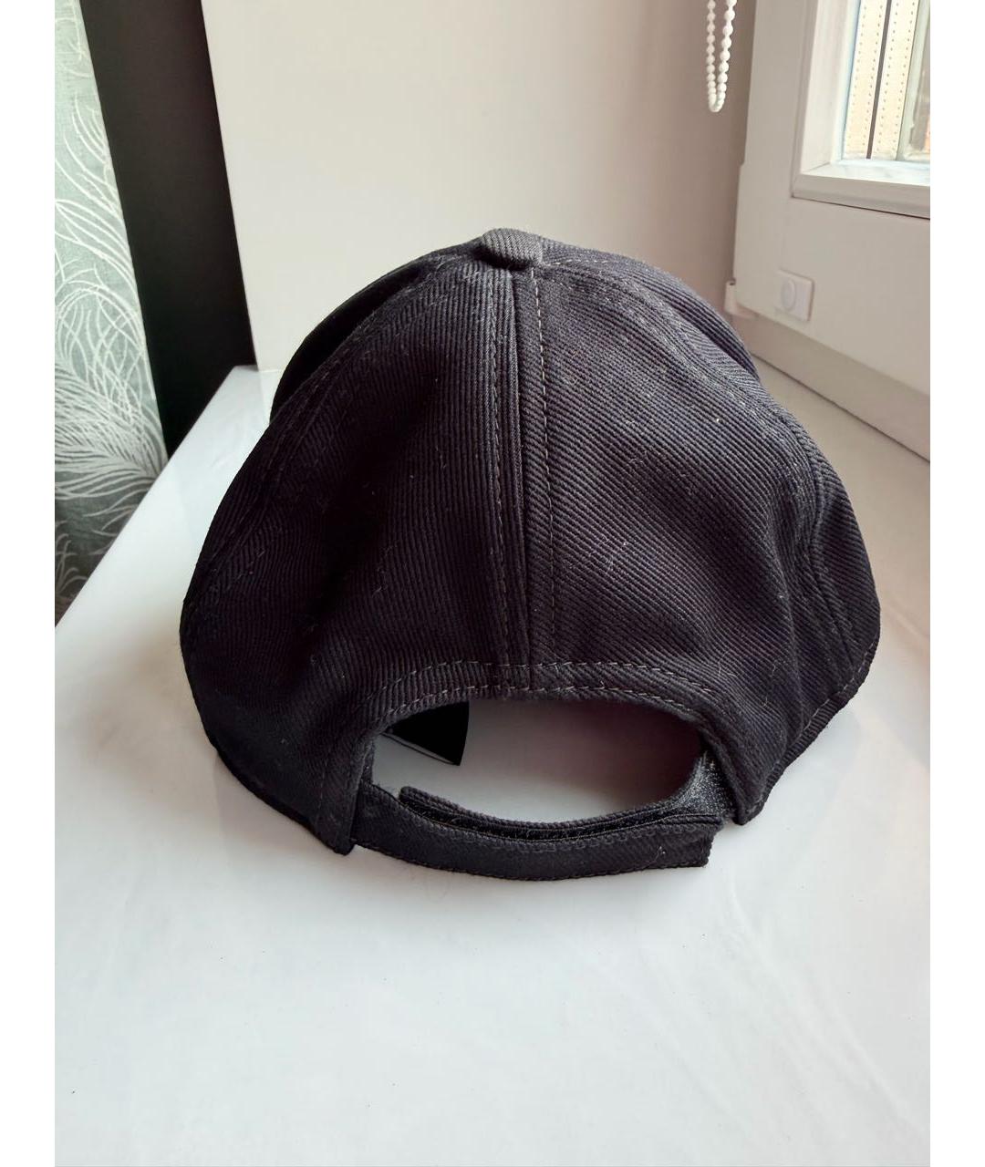 MIU MIU Черная хлопковая кепка, фото 4