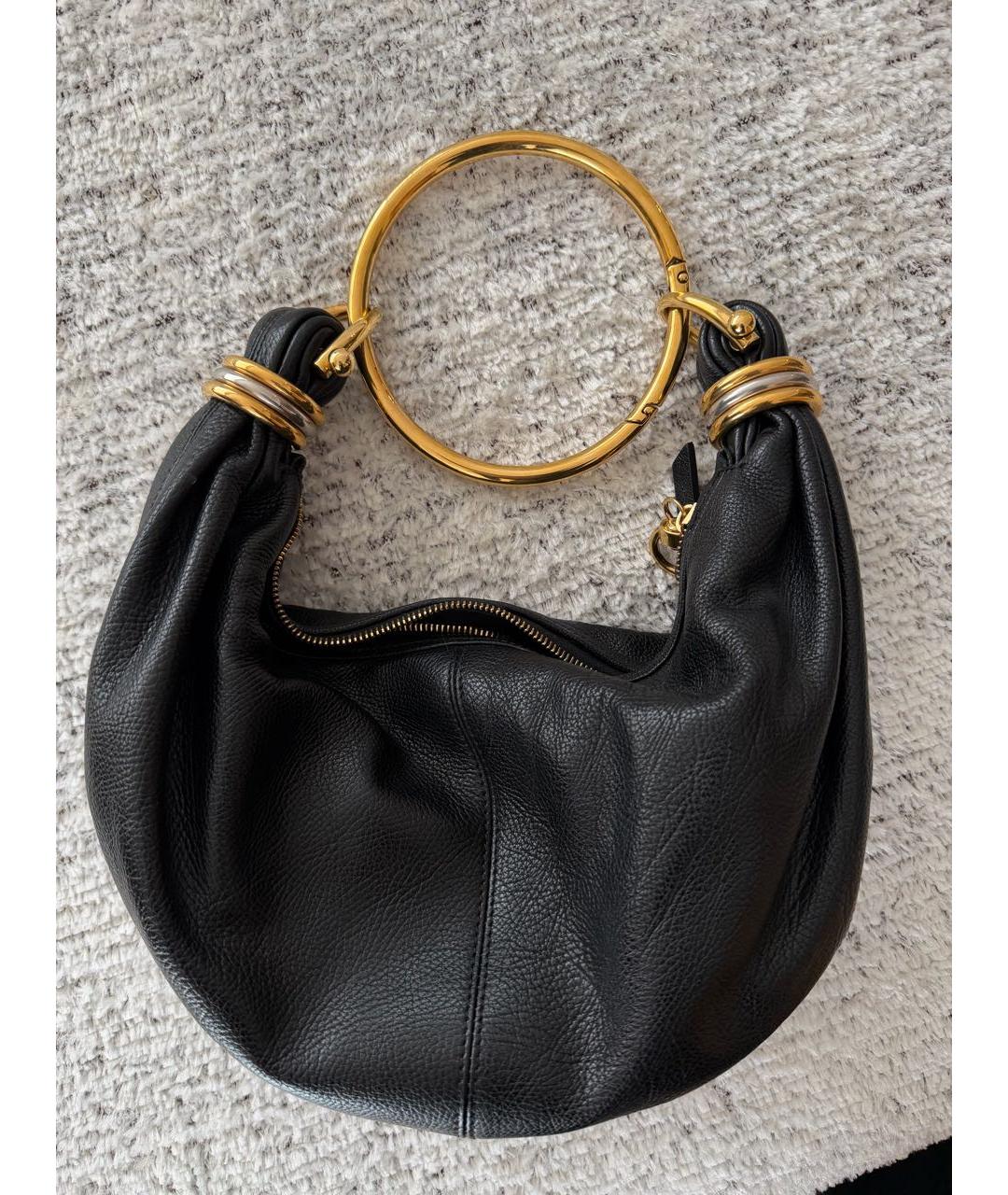 MIU MIU Черная кожаная сумка с короткими ручками, фото 6