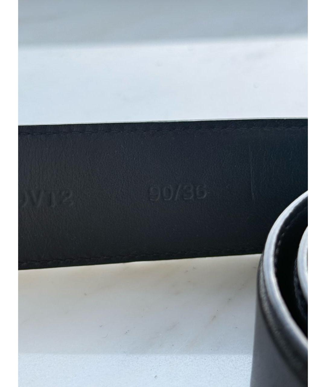 VERSACE Черный кожаный ремень, фото 2