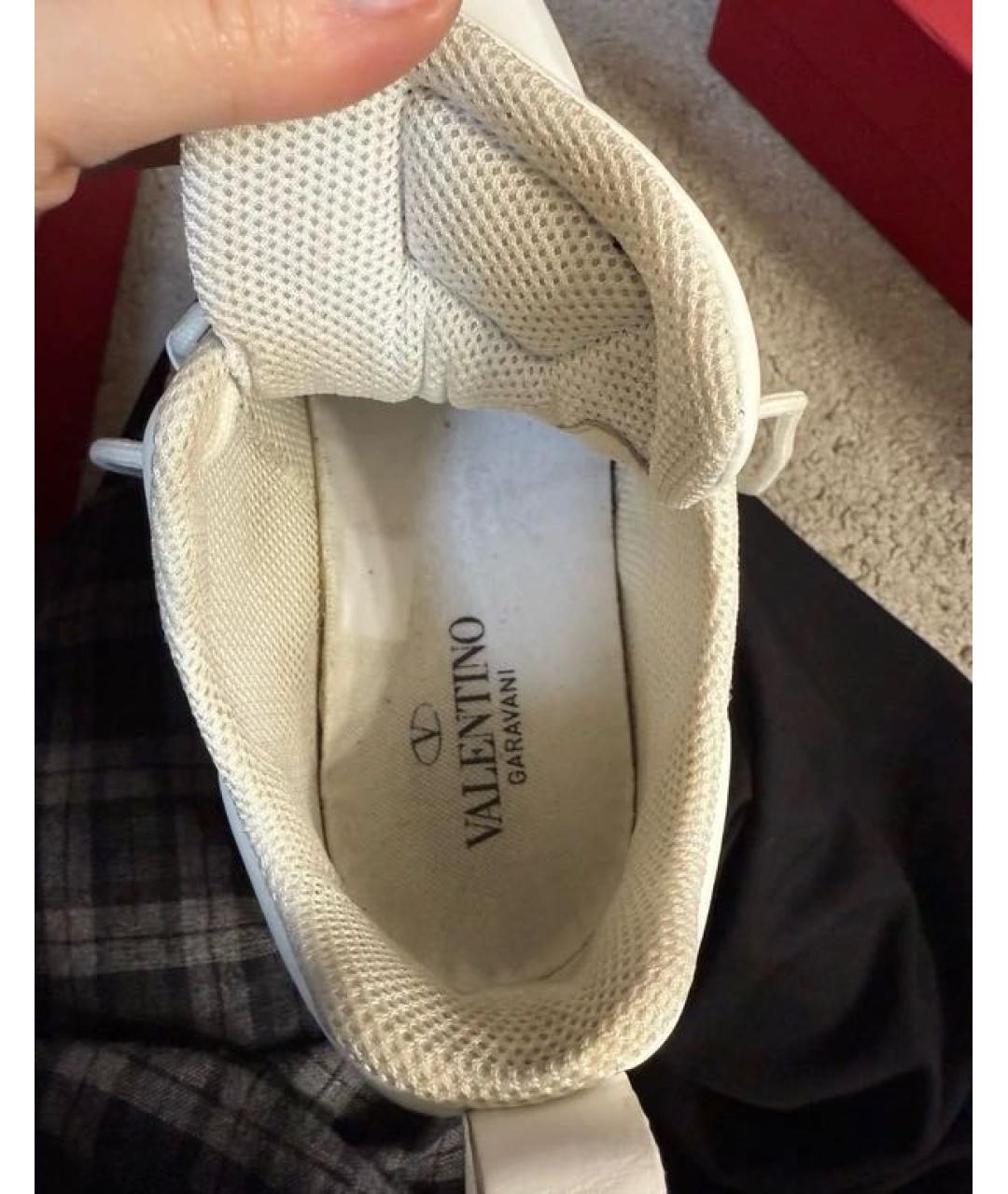 VALENTINO Белые кожаные кеды, фото 5