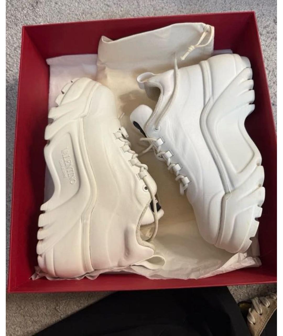 VALENTINO Белые кожаные кеды, фото 7