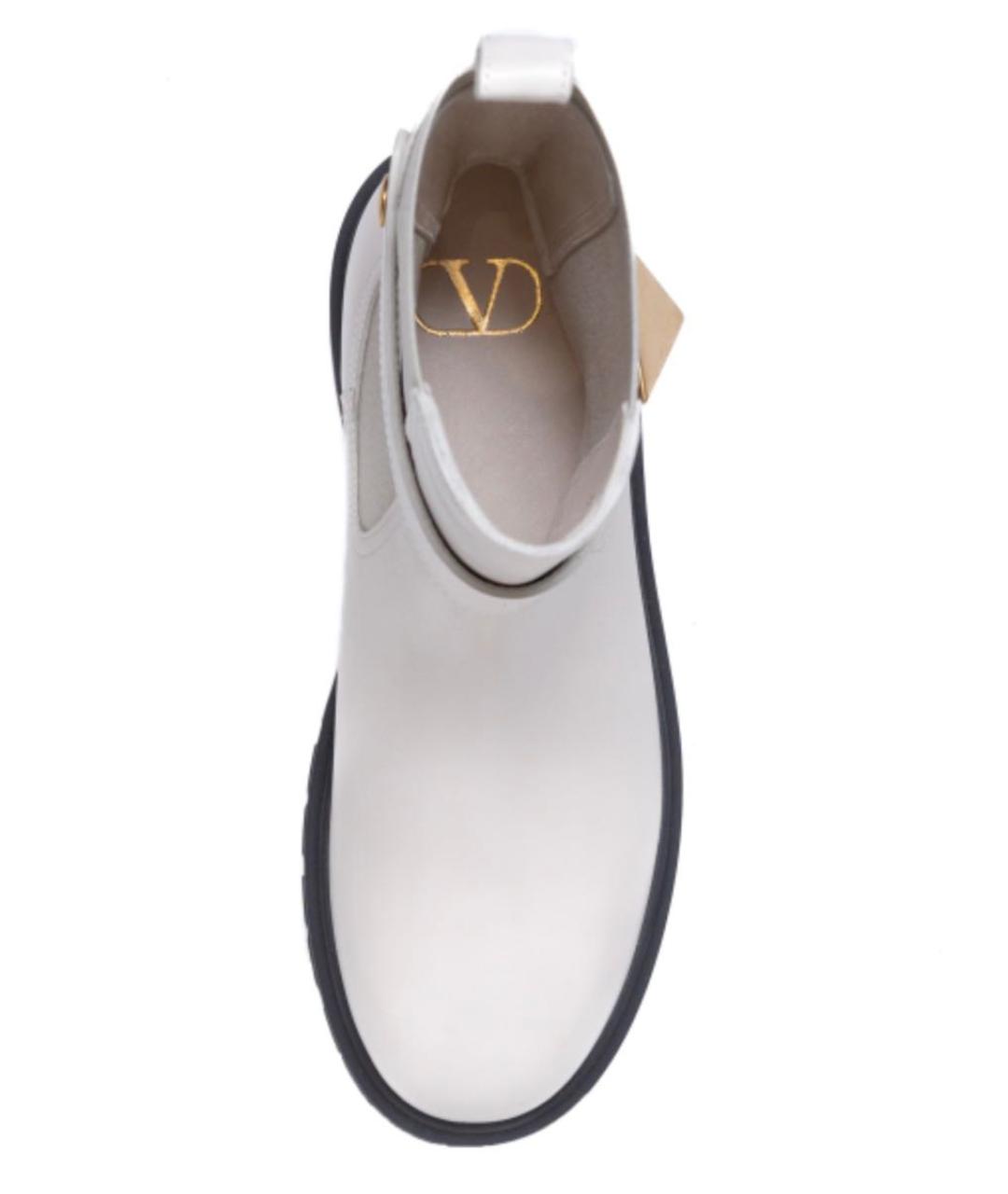 VALENTINO Белые кожаные сапоги, фото 4