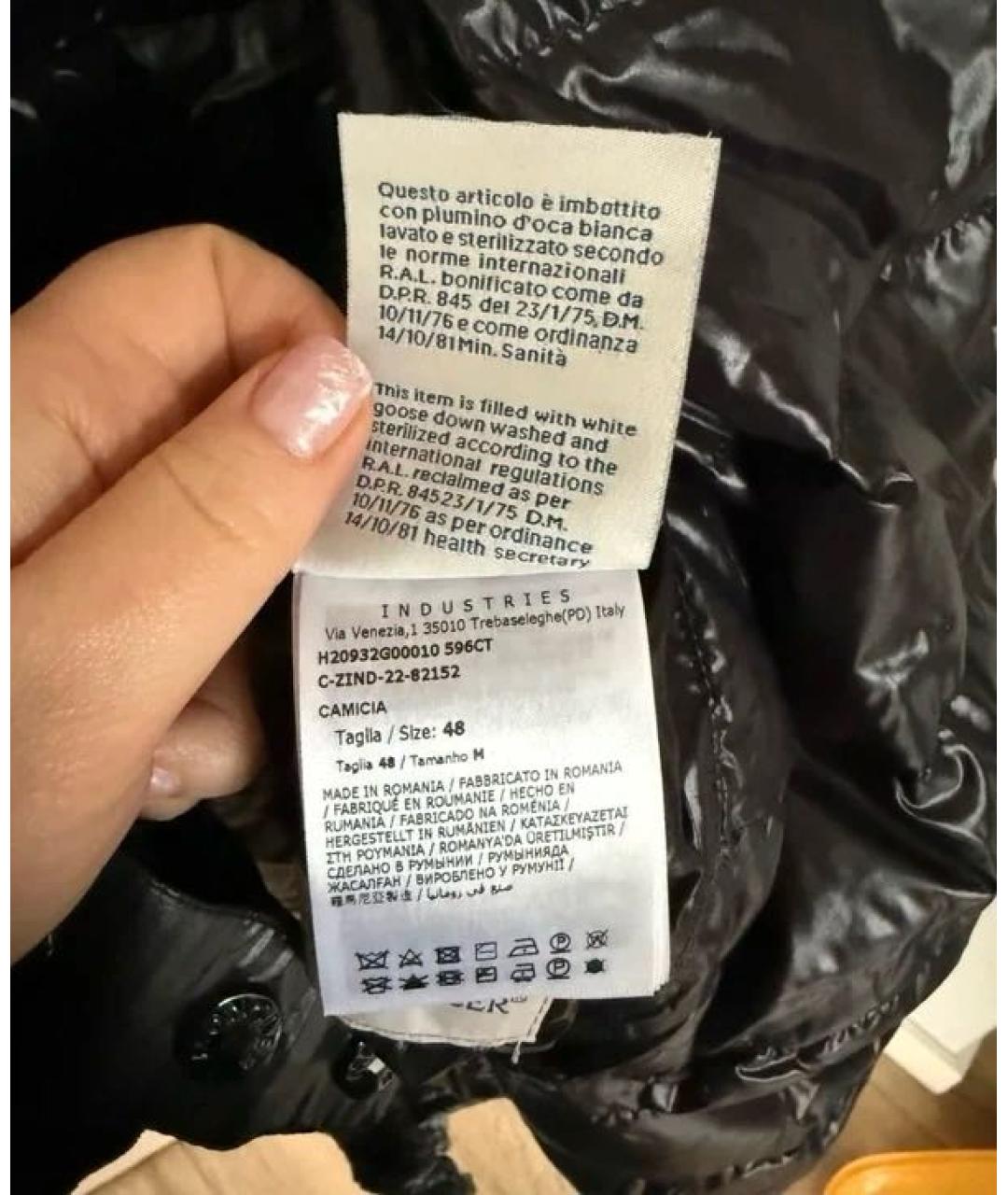 MONCLER Черная шерстяная куртка, фото 8