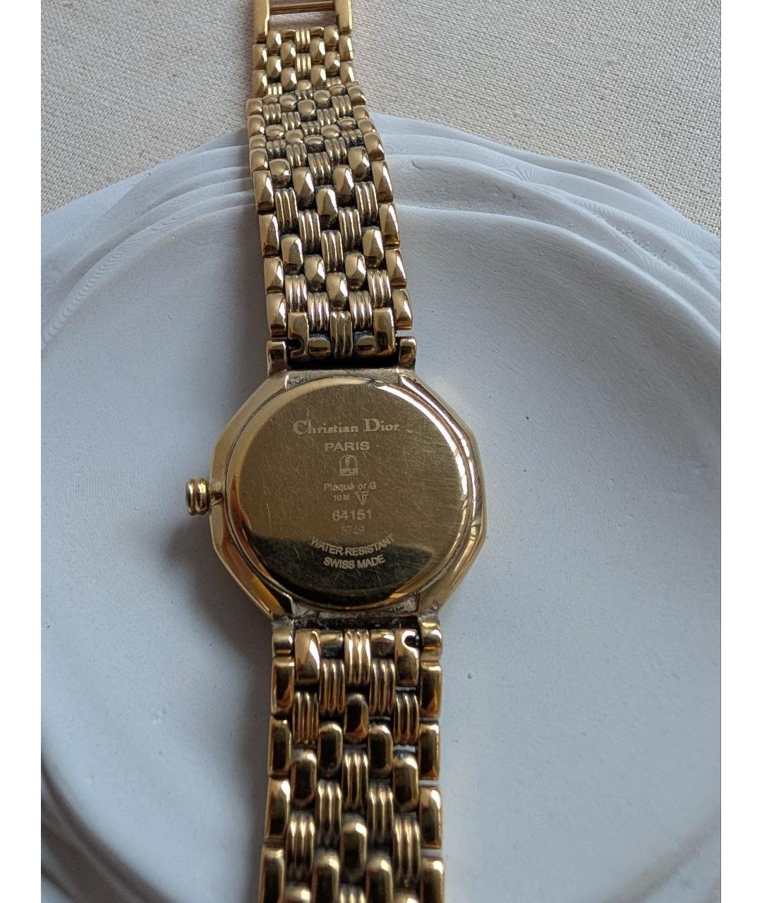 CHRISTIAN DIOR Золотые часы, фото 6