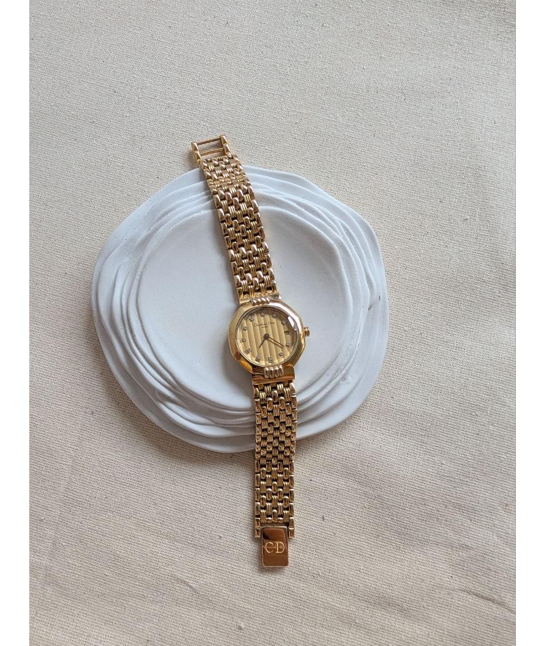 CHRISTIAN DIOR Золотые часы, фото 7