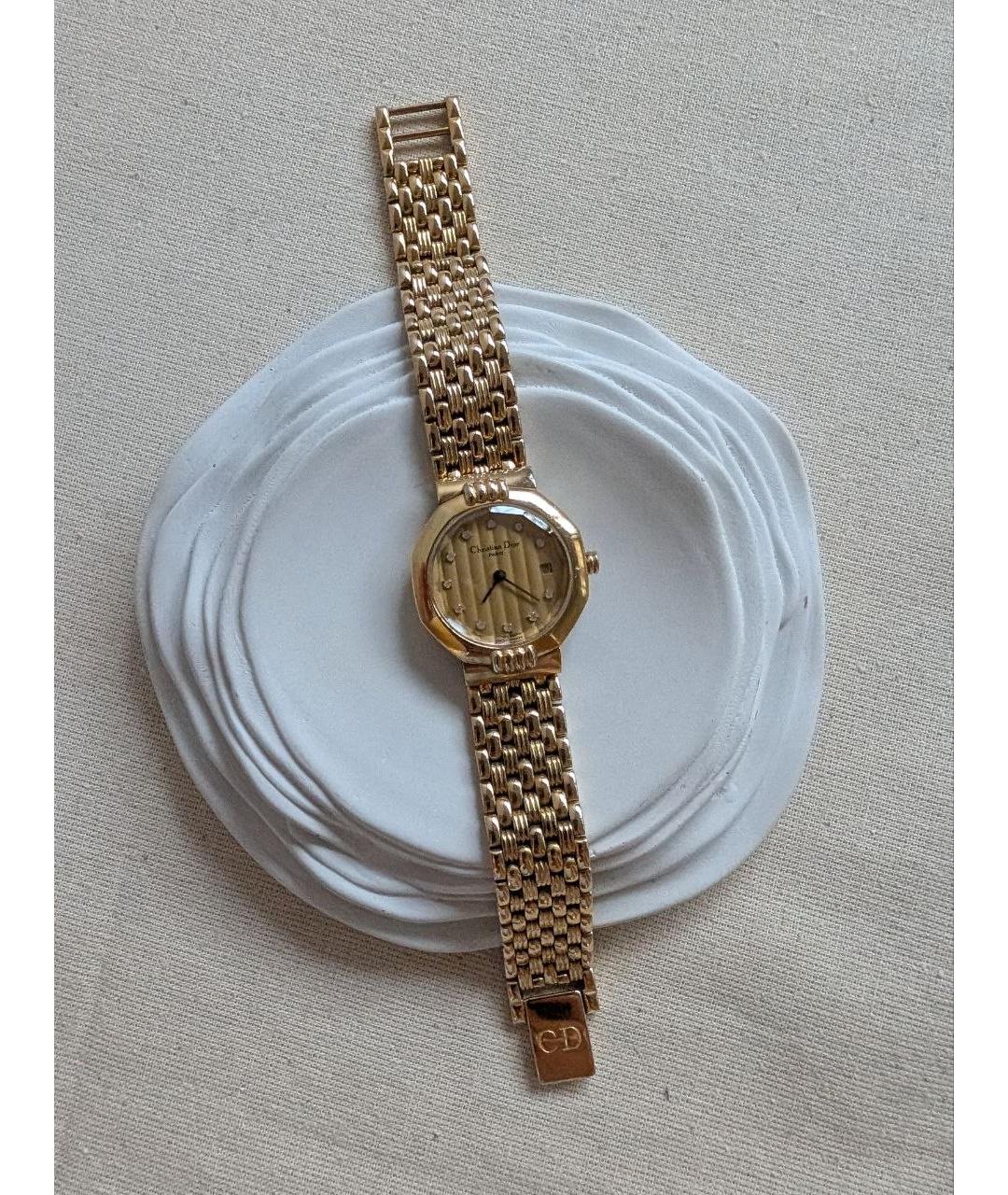 CHRISTIAN DIOR Золотые часы, фото 2